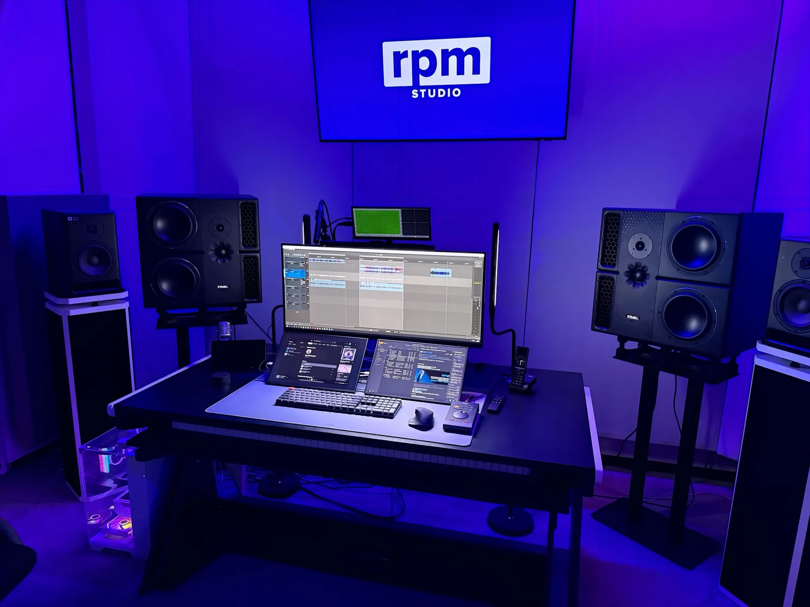 Studio bei RPM Studio – Innenraum eines Aufnahmestudios