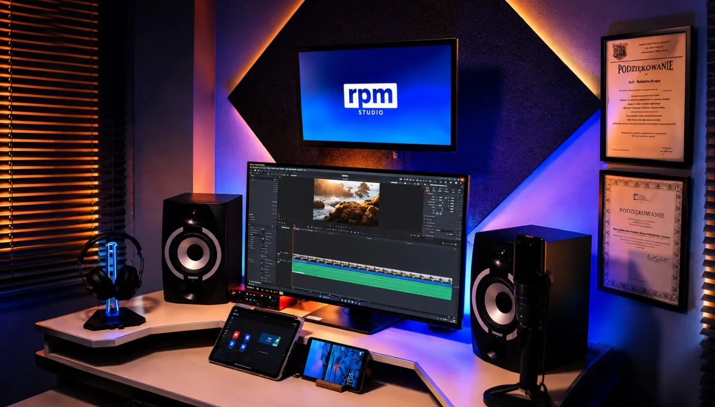 Studio 1 in Tarnow – Innenansicht des Aufnahmestudios von RPM Studio