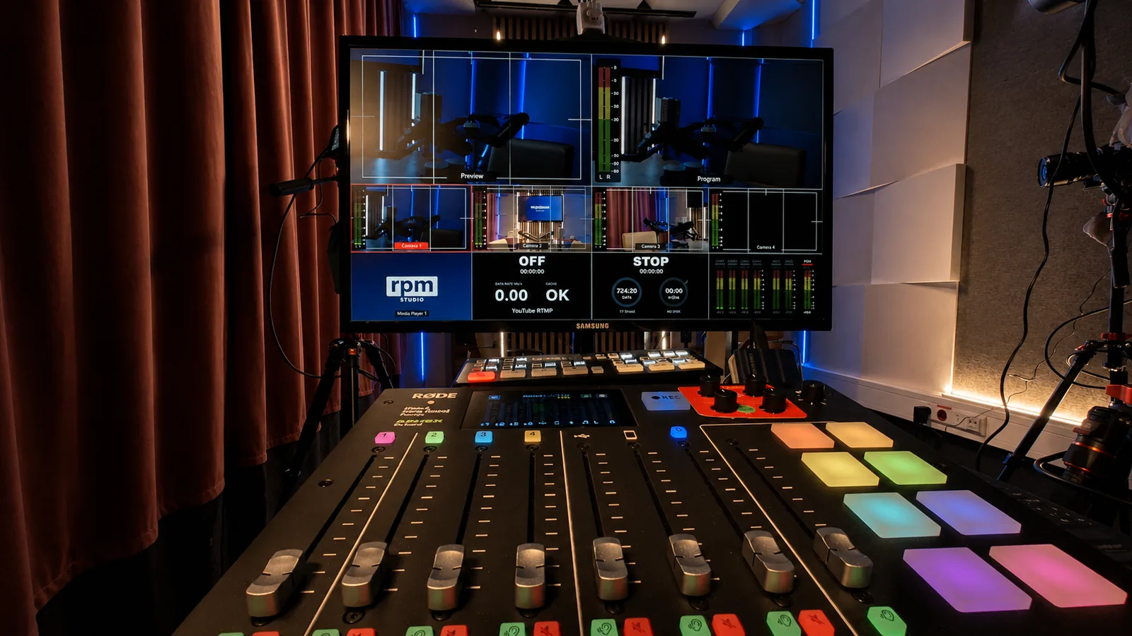 Podcast-Studio Tarnow – Innenansicht des Aufnahmestudios von RPM Studio, Foto 2