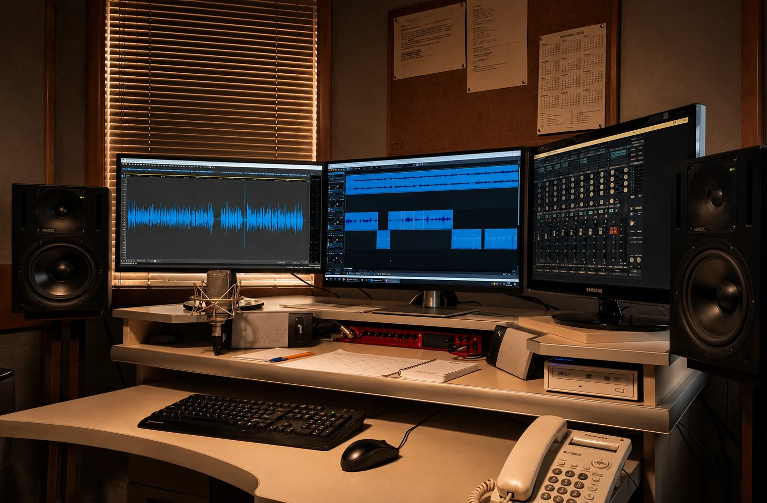 Podcast-Studio Tarnow – Innenansicht des Aufnahmestudios von RPM Studio, Foto 4