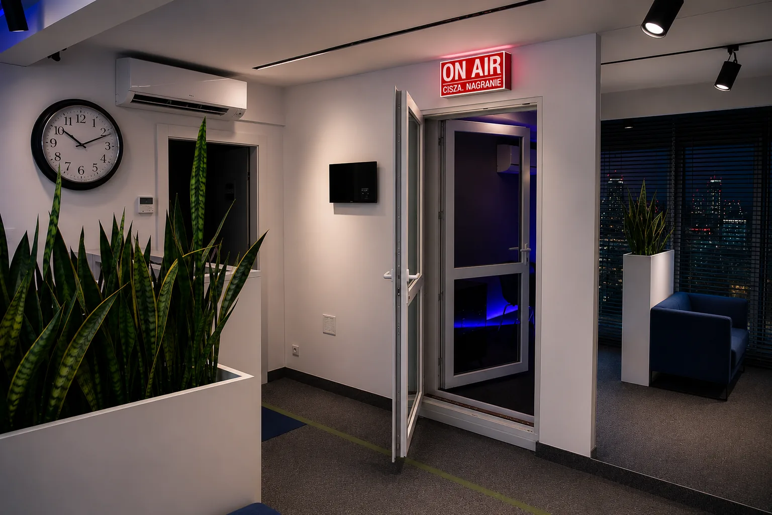 Eingang zum Studio – Innenansicht des Aufnahmestudios von RPM Studio